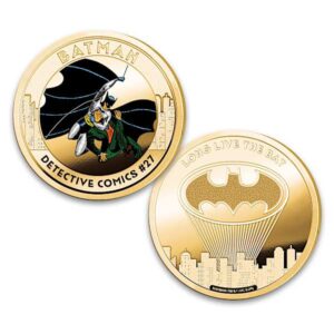 BATMAN 85th Anniversary 24K Gold-Plated Proofs With Display