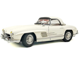 CMC M-284 Mercedes-Benz 300 SL in white with red interior, 1:18 scale
