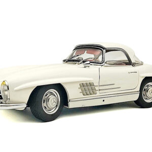 CMC M-284 Mercedes-Benz 300 SL in white with red interior, 1:18 scale