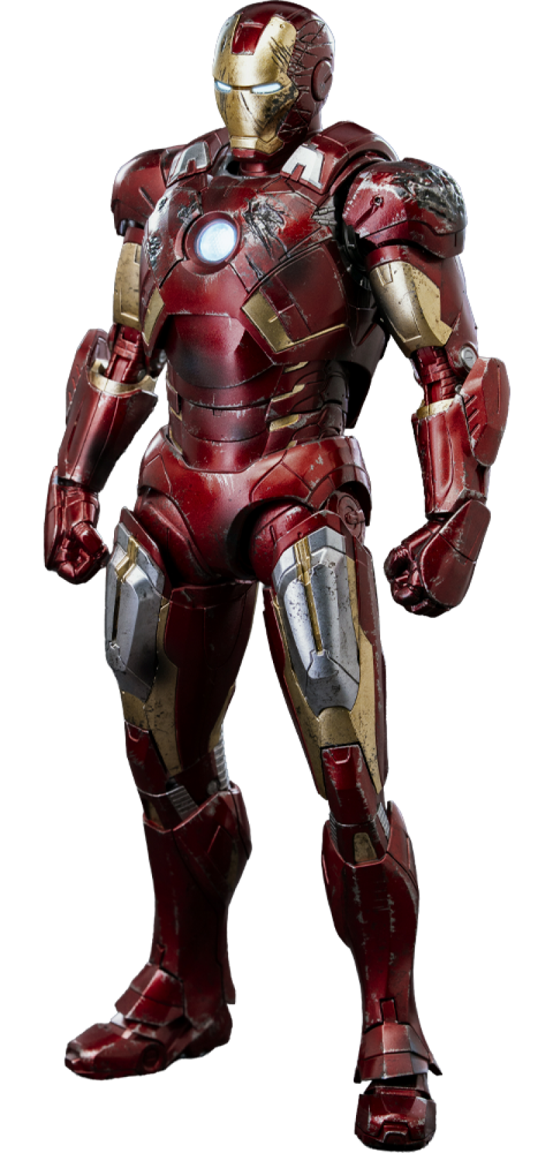DLX Iron Man Mark 7 (Battle Damaged) Action Figure by Threezero