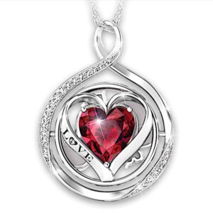 Head Over Heels Women's Personalized Sterling Silver Flip Pendant Necklace - Personalized Jewelry