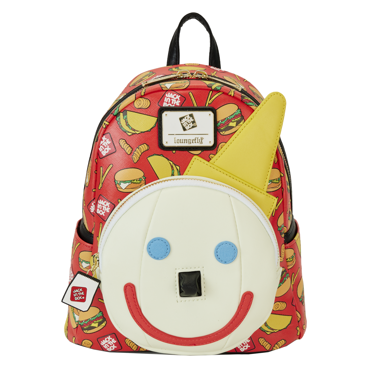 Jack in the Box Antenna Ball Jack Glow Mini Backpack | Officially Licensed | Plastic/Vegan Leather/Silicone | Loungefly