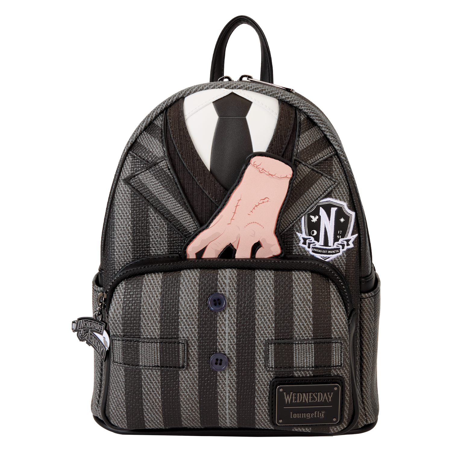 Limited Edition Wednesday Nevermore Academy Uniform Cosplay Mini Backpack | Officially Licensed | Plastic/Vegan Leather | Loungefly