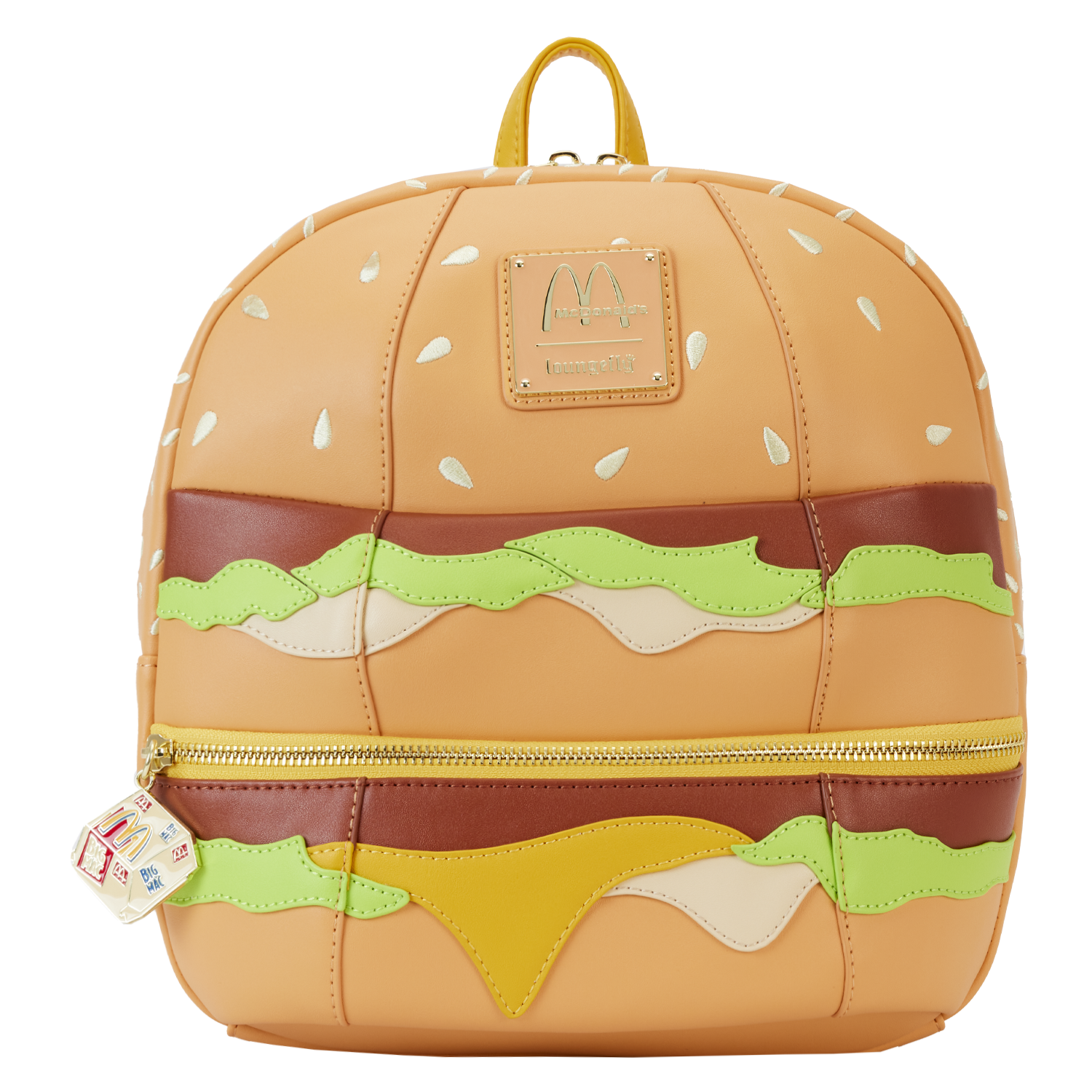 McDonald's Big Mac Figural Mini Backpack | Officially Licensed | Plastic/Vegan Leather | Loungefly