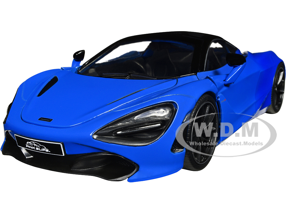 McLaren 720S Blue and Dark Blue with Black Top "Pink Slips" Series 1/24 Diecast Model Car by Jada