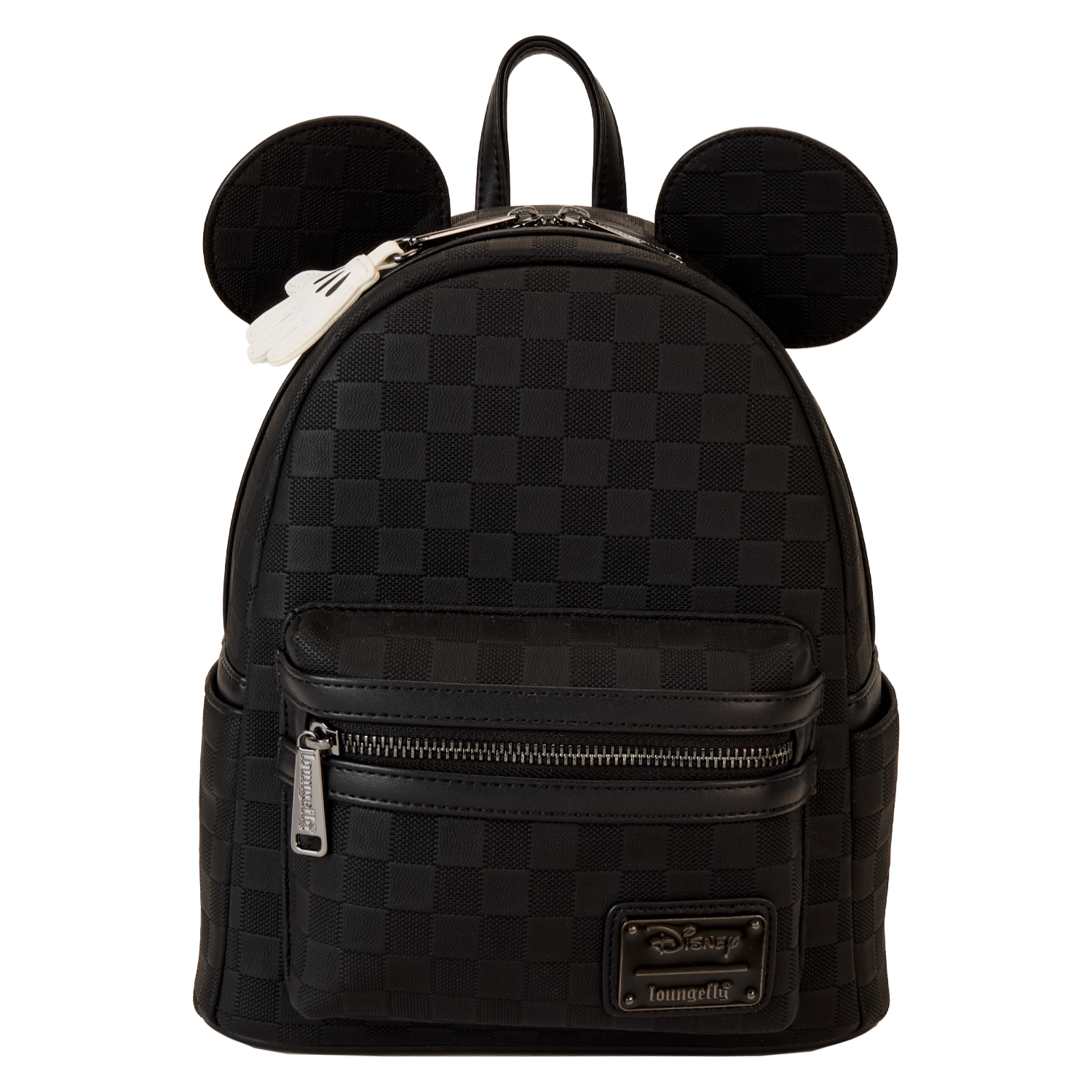 Mickey Mouse Checkered Texture Mini Backpack | Officially Licensed | Plastic/Vegan Leather | Loungefly