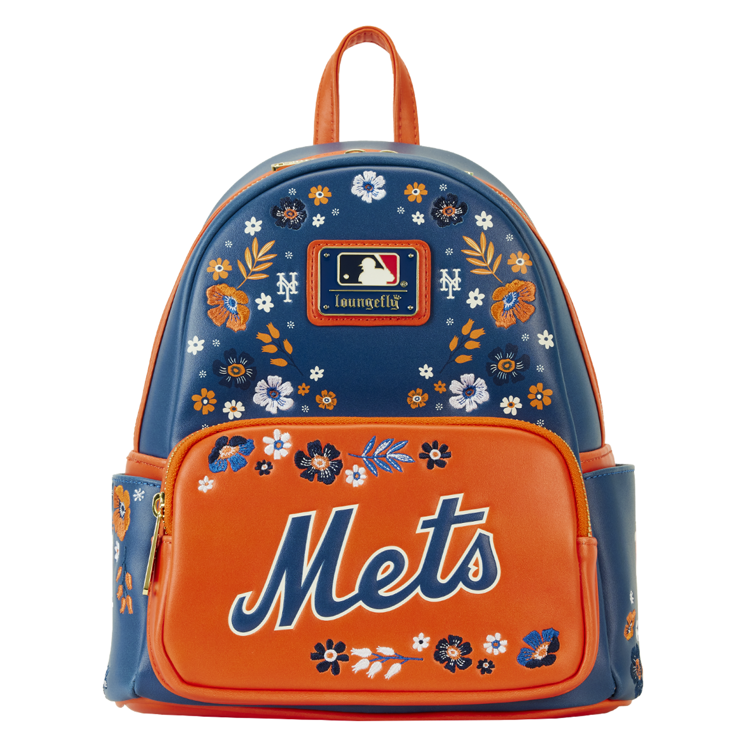 MLB New York Mets Floral Mini Backpack | Officially Licensed | Plastic/Vegan Leather | Loungefly