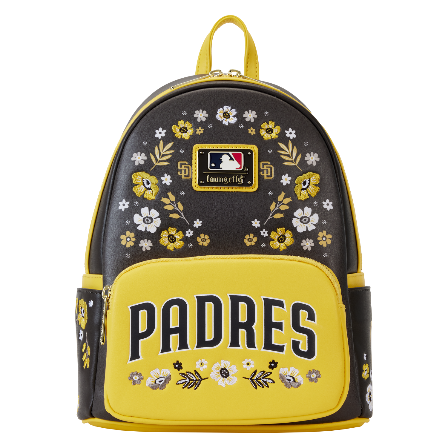 MLB San Diego Padres Floral Mini Backpack | Officially Licensed | Plastic/Vegan Leather | Loungefly