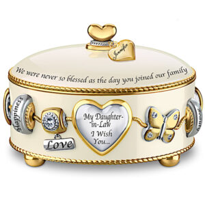 Music Box: Daughter-In-Law, I Wish You Personalized Daughter In Law Music Box - Personalized Jewelry