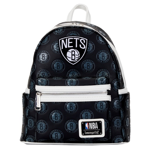 NBA Brooklyn Nets Logo Mini Backpack | Officially Licensed | Plastic | Loungefly