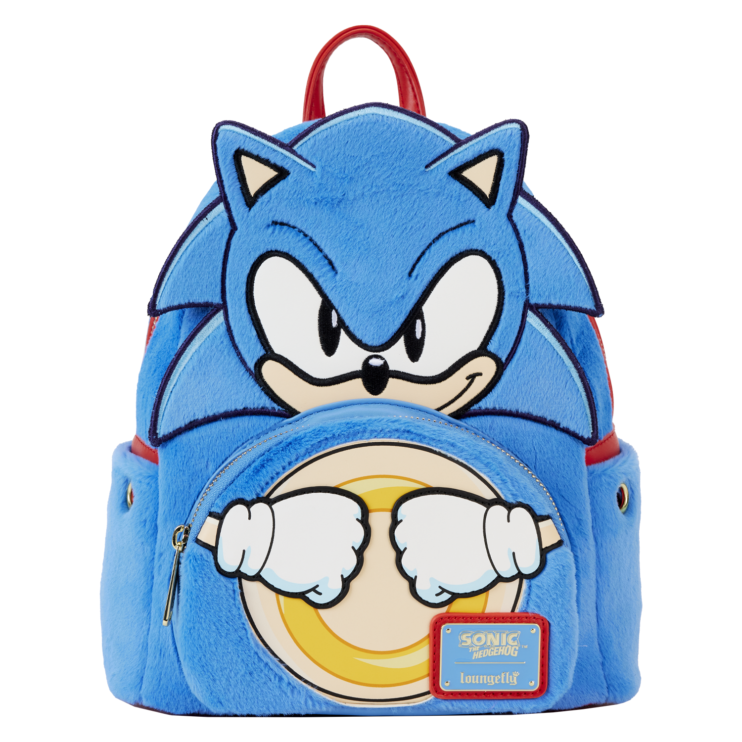 Sonic the Hedgehog Classic Cosplay Plush Mini Backpack | Officially Licensed | Plastic/Vegan Leather | Loungefly