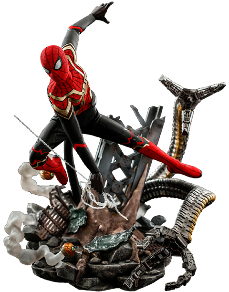 Spider-Man (Integrated Suit) Deluxe Version Sixth Scale Figure by Hot Toys