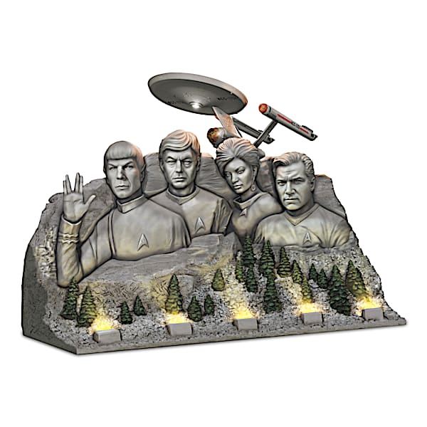 STAR TREK Legends Illuminating Mountain Landmark Sculpture