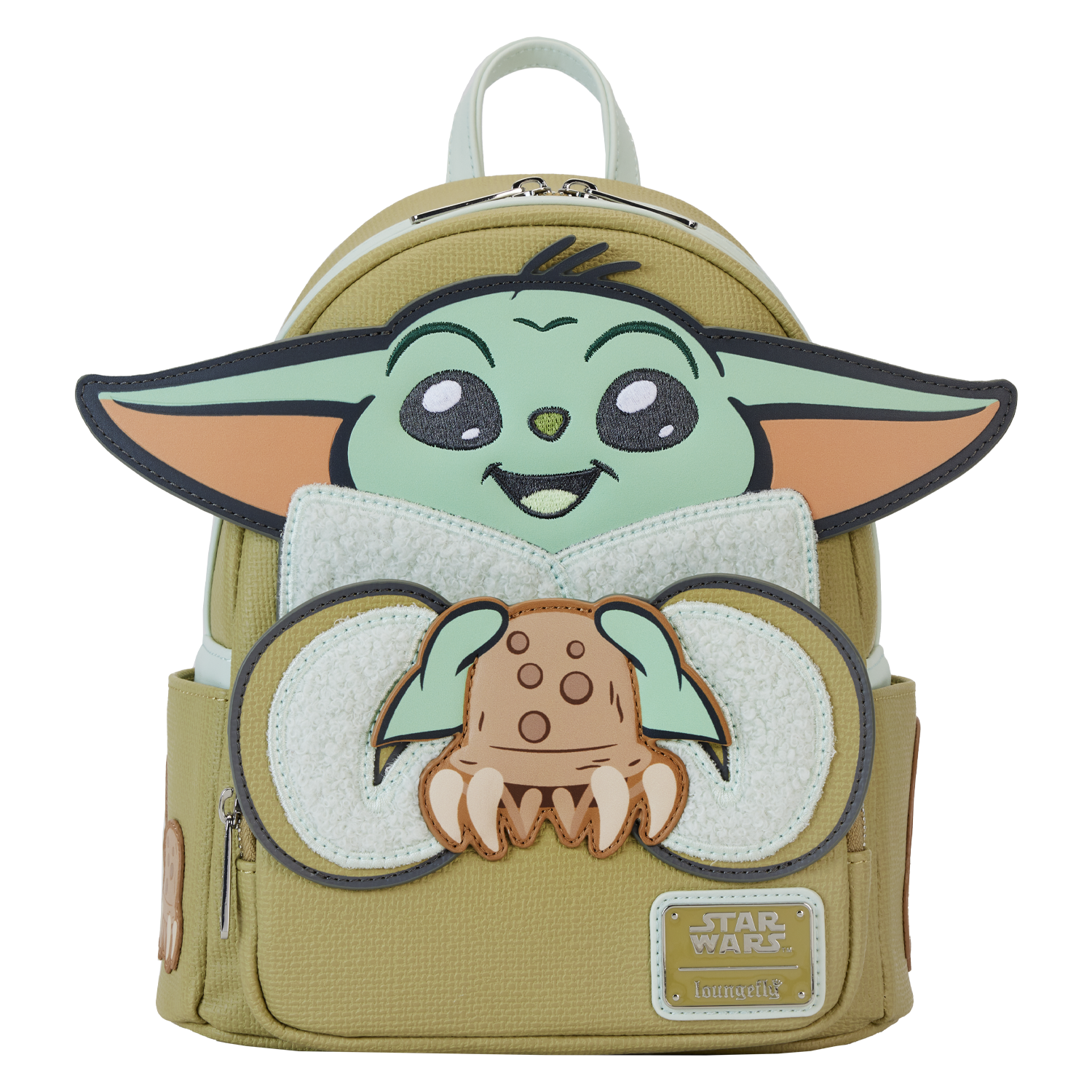 The Mandalorian Grogu & Crabbies Cosplay Mini Backpack | Officially Licensed | Plastic/Vegan Leather | Loungefly