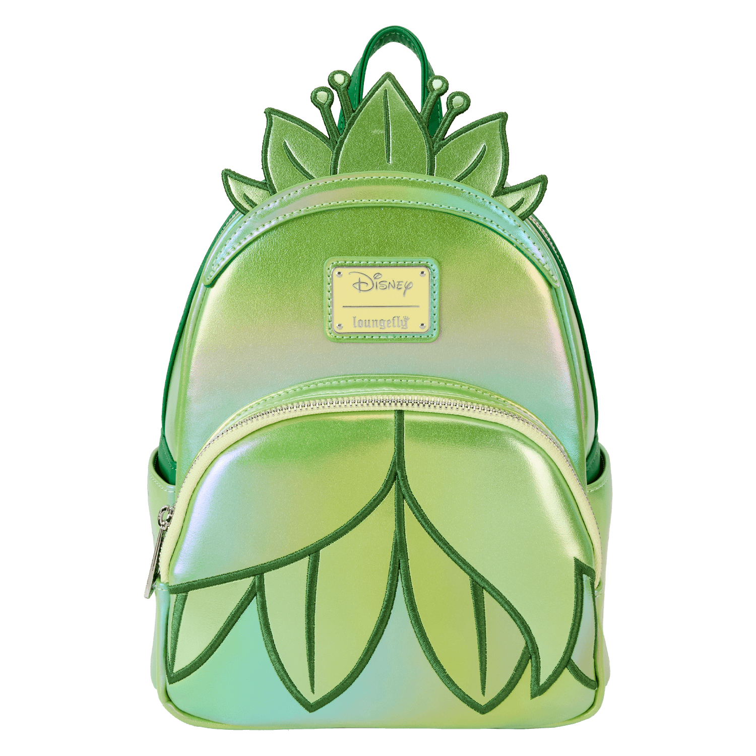 The Princess And The Frog Tiana Exclusive Shiny Series Iridescent Cosplay Mini Backpack | Officially Licensed | Plastic/Vegan Leather | Loungefly