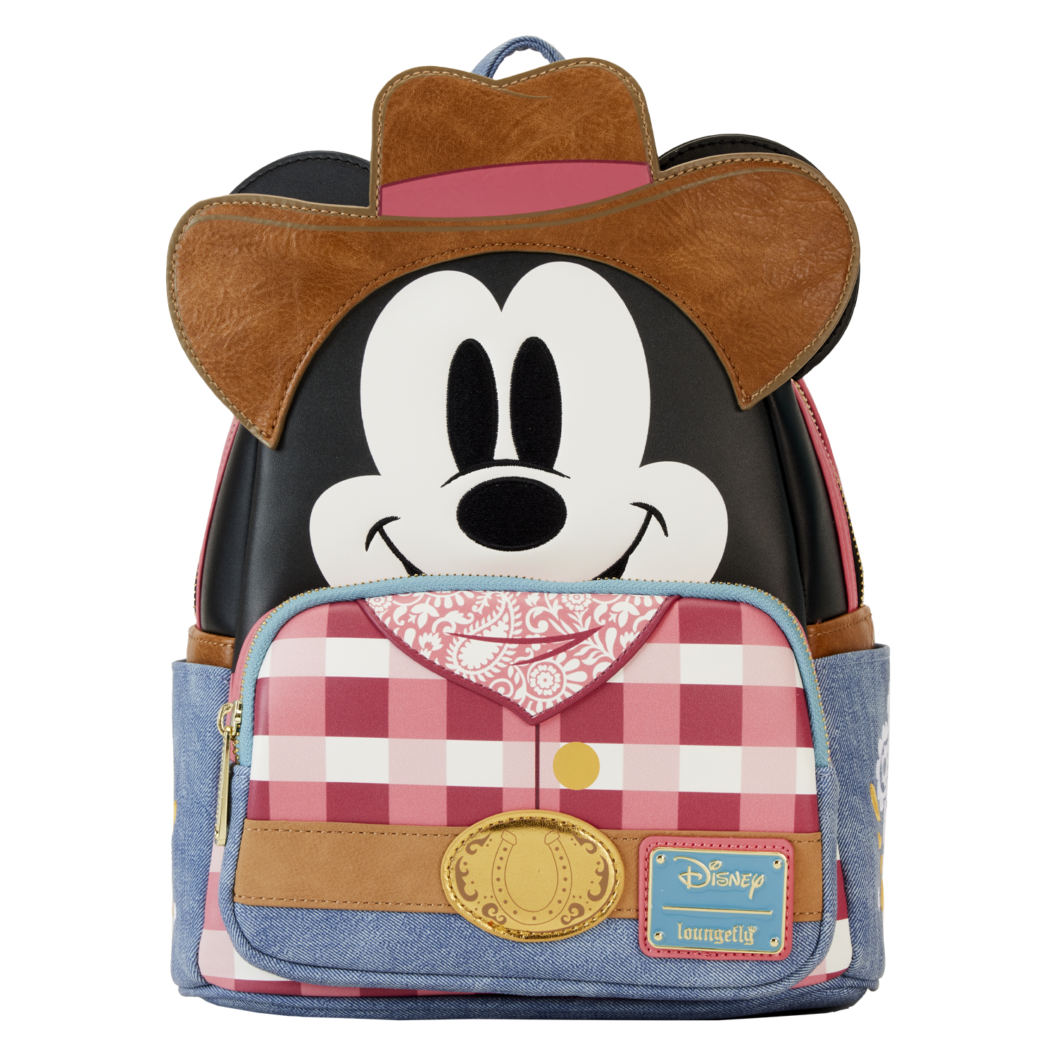 Western Mickey Mouse Cosplay Mini Backpack | Officially Licensed | Plastic/Vegan Leather | Loungefly