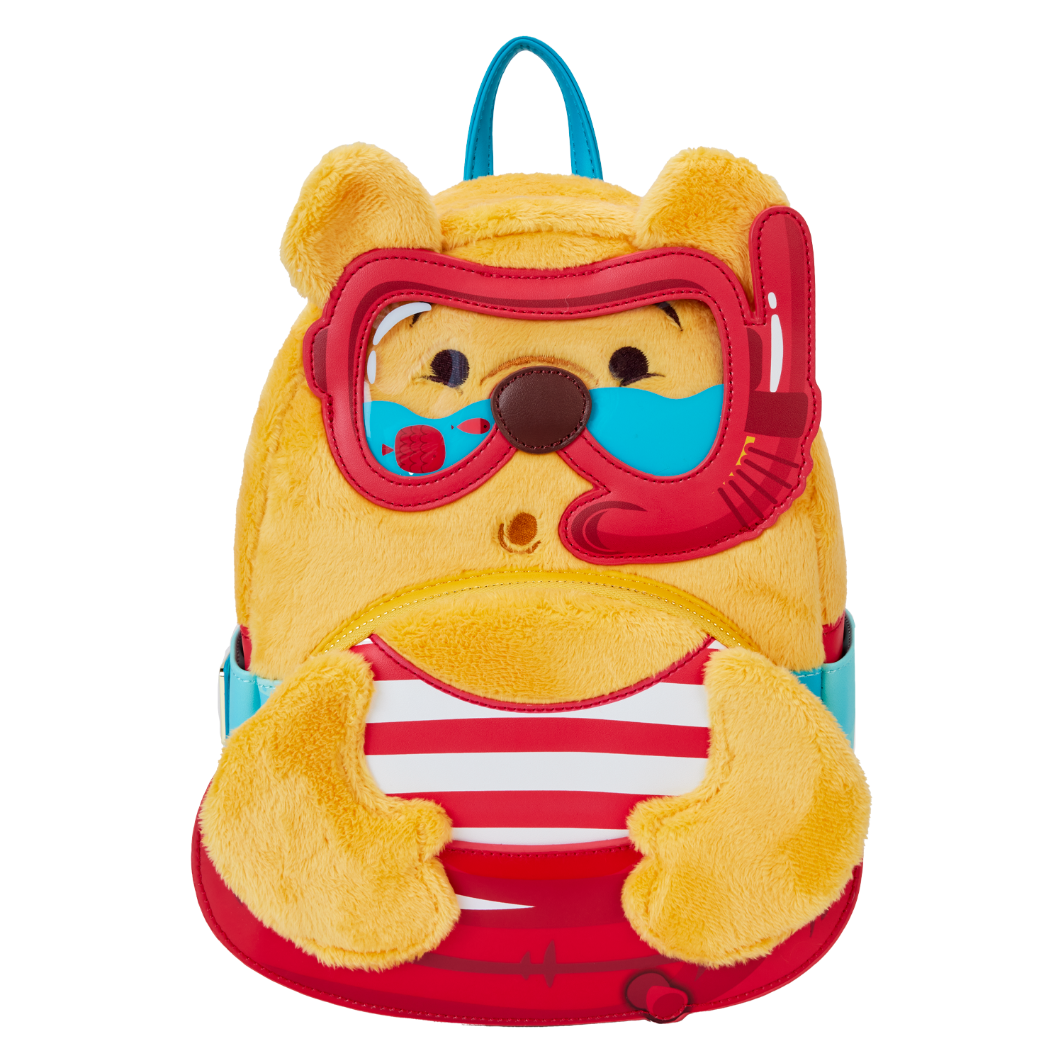 Winnie The Pooh Exclusive Summer Vibes Plush Mini Backpack | Officially Licensed | Plastic/Vegan Leather | Loungefly